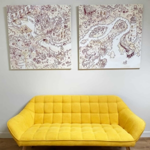 Loire Secrets - Animation participative pour une soirée d'entreprise - Fresque